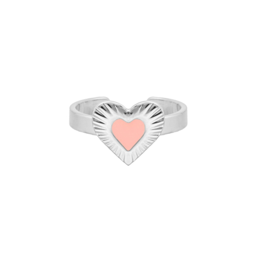 Gouden ring met vintage hartje