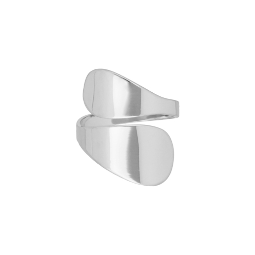 Druppel ring zilver