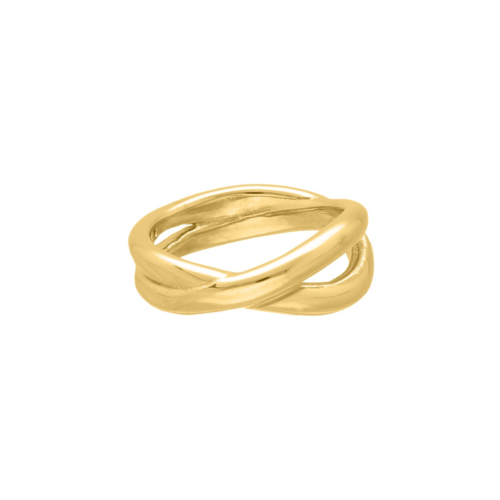 Musthave ring gekruist goudkleurig