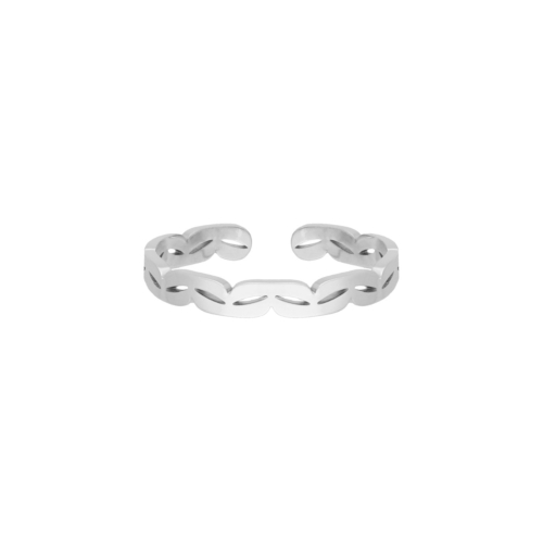 Zilveren ring minimalistisch