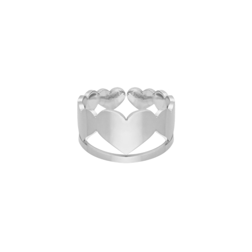 Love heart ring goldplated