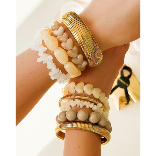 Mix & match armbanden set goudkleurig