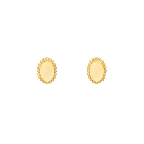 Vintage stud oorbellen goud
