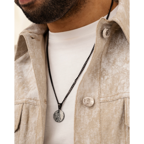 First date heren ketting zwart