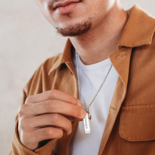 Ketting mannen met naam anker