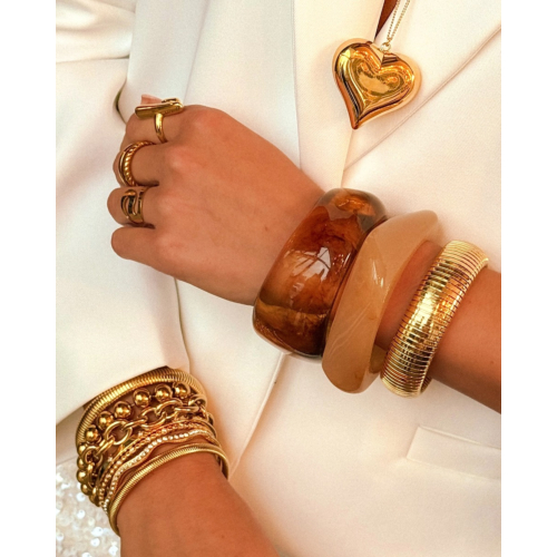 Sparkle bangle goudkleurig