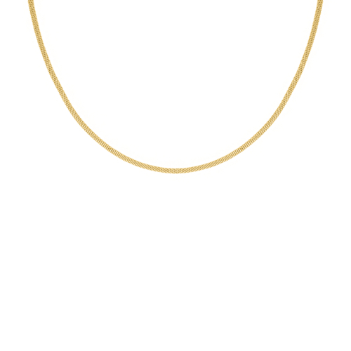 Mesh ketting minimalistisch goudkleurig