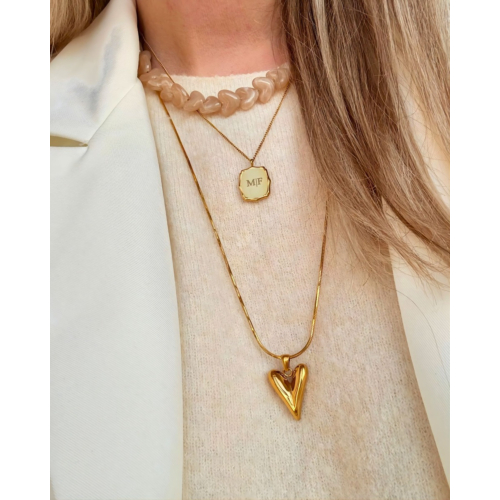 Graveerbare atelier ketting goudkleurig