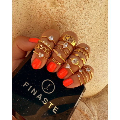 Ring Waves Kleur Goud