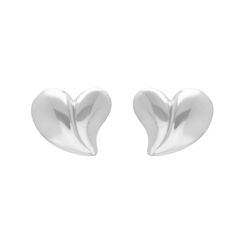 Stud oorbellen statement hart