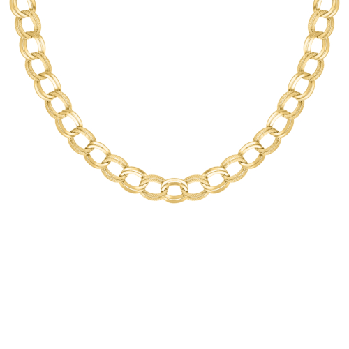 Twin chain necklace goldplated