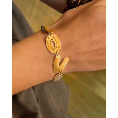 Love armband goudkleurig