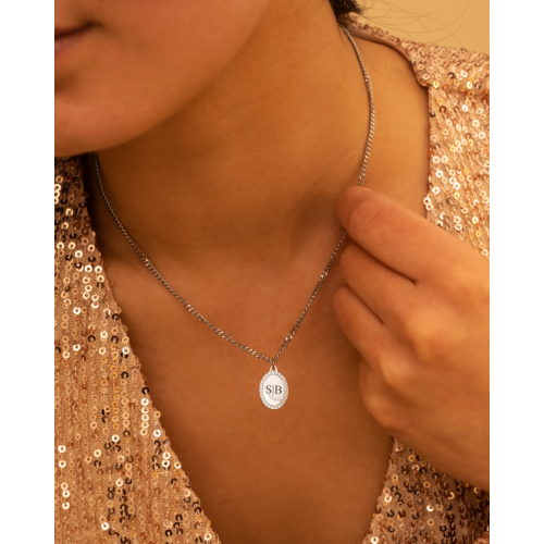 Vintage initial necklace