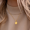 Gouden ketting met gravering