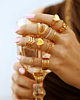gouden ringen combinatie met kleurtjes