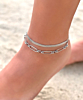 Zilveren enkelbandjes mix om enkel