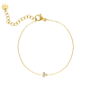 Armband triple stone goudkleurig