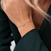 Zilveren armband met steentje