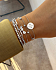 zilveren combinatie van armbanden