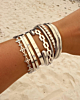 Zilveren bangle armparty
