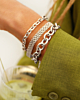 Zilveren chain armparty