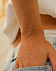 Armband met subtiele bolletjes & tubes goud
