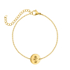 Geboortebloem armband goudkleurig