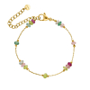 Armband met kraaltjes goudkleurig