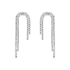 Sparkling drop tennis oorbellen