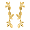 Statement flower oorbellen goud