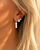 Oorbellen druppel studs zilver