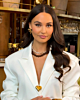 Kralenketting hartjes beige