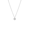 Letter ketting coin zilver