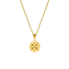 Ketting vier letters goud kleurig