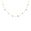 Kralenketting groen goudkleurig