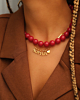 Necklaceparty met kralen ketting en initialen ketting