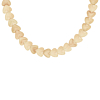 Kralenketting hartjes beige