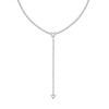 Lange ketting met hartjes steentjes