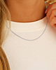 Zilveren ketting twist