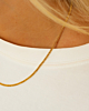 Gouden ketting gedraaid
