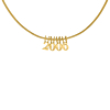 Geboortejaar ketting goud