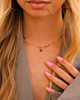 Ketting geboortesteen goud