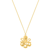 Octopus ketting goud