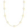 Klaver ketting lang goudkleurig