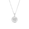 fijne ketting met ronde hanger graveerbaar