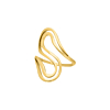 Statement ring golvend goudkleurig