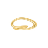Ring open ovaal goudkleurig