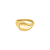 Ring druppel goudkleurig