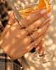 Gouden ringparty stenen