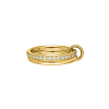 Ring met steentjes dubbel goudkleurig